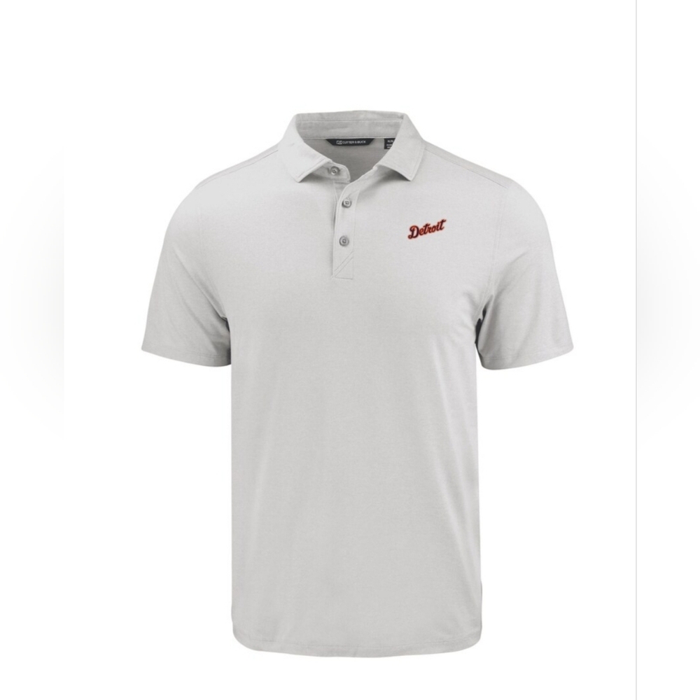 Cutter & Buck Detroit Tigers Coastline Epic Comfort Eco Recycled Polo Size LT